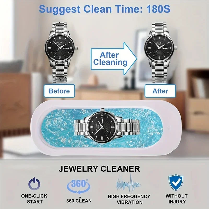 Ultraschall-Reinigungsgerät für Schmuck, Brillen & Accessoires